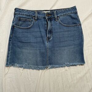 Denim mini skirt